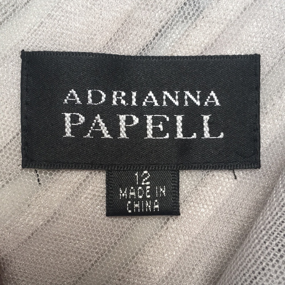 Adrianna Papell Silver Dress - Picture 2 of 3